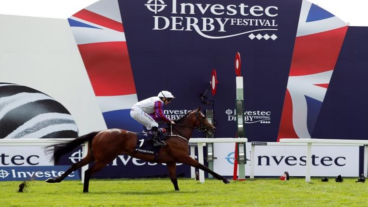 Epsom Derby race finish